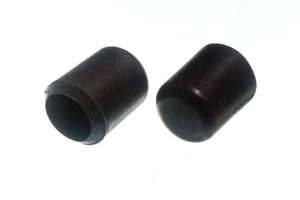 100 X Chair Ferrules Black Rubber Floor Protector Stick Ends 22mm 7/8 Inch One - Picture 1 of 1