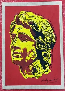 Andy warhol Drawing on paper (Handmade) signed and stamped - Picture 1 of 2