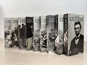The Civil War Documentary by Ken Burns. VHS Time-Life 9 Volume Complete Box Set - Picture 1 of 2