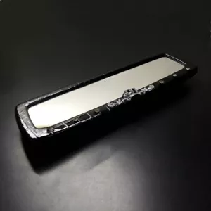 Espejos retrovisores modificados clásicos de lujo para automóvil JDM DAD Crown Crystals Setting - Imagen 1 de 6