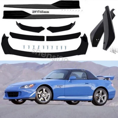 For Honda S2000 Front Bumper Lips Splitter Lower Spoiler Side Skirt Rear Lips - Image 1 of 4