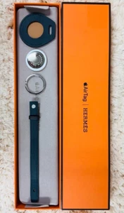 Prawie idealny Hermes AirTag Uchwyt na klucze Skórzany brelok unisex - Zdjęcie 1 z 9