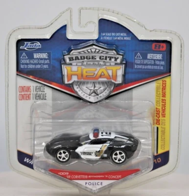 Jada BADGE CITY HEAT 2010 Corvette Stingray #009 Wave 1:64 Scale  NEW - Image 1 of 3