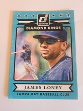 2015 James Loney Hot Off The Press SP Donruss Diamond Kings Insert 