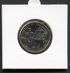 USA 1/4$ 2009 P Territories Quarters District of Columbia KM#445 CuNi UNC B2056 - Picture 1 of 2