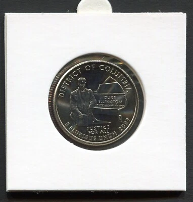 USA 1/4$ 2009 P Territories Quarters District of Columbia KM#445 CuNi UNC B2056 - Image 1 of 2