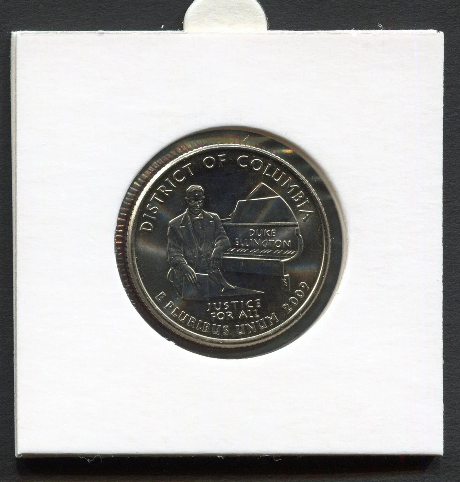 USA 1/4$ 2009 P Territories Quarters District of Columbia KM#445 CuNi UNC B2056 - Image 1 of 2