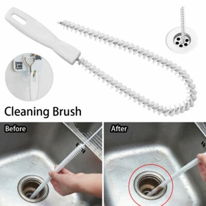 Drain Unblocker Flexible Cleaner Clog Sink Plug Hole Remover Tool Clean Brush@ - Picture 1 of 8