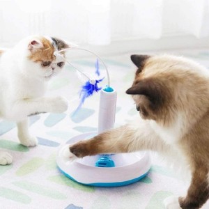 Interaktives Katzenspielzeug,Elektrisches Mute Spielzeug Katzen 360° Automatisch