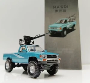 CZ Masdi 1:64 Blue 1995 Hilux RN80 Pickup Truck Model Diecast Collect Car - Picture 1 of 7