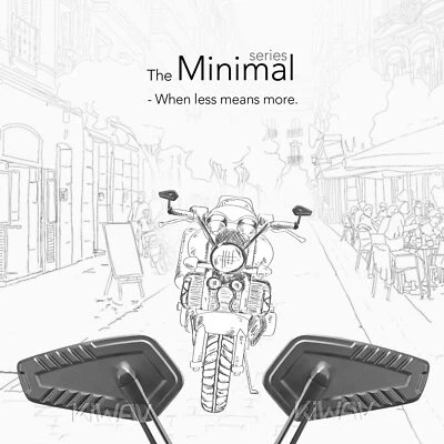 Bar end mirrors super slim adjustable BLADE  fits Indian Scout Bobber — 第 1/4 张图片