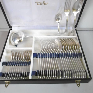 menagere 37 pieces silver metal rex 84 - Picture 1 of 9