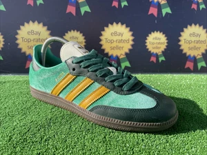 Adidas Samba OG W Court Green Velvet, Gelb Damen, S Retro Sneaker Gr. UK 6,5 - Bild 1 von 19