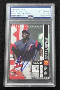 MATT LAWTON Signed MLB Showdown Baseball Card-MINNESOTA TWINS-PSA - Picture 1 of 4