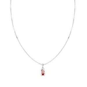 Collana Bimbo Bimba con Soggetto Fantasy con Smalto Multicolor in Argento 925 - Picture 1 of 1