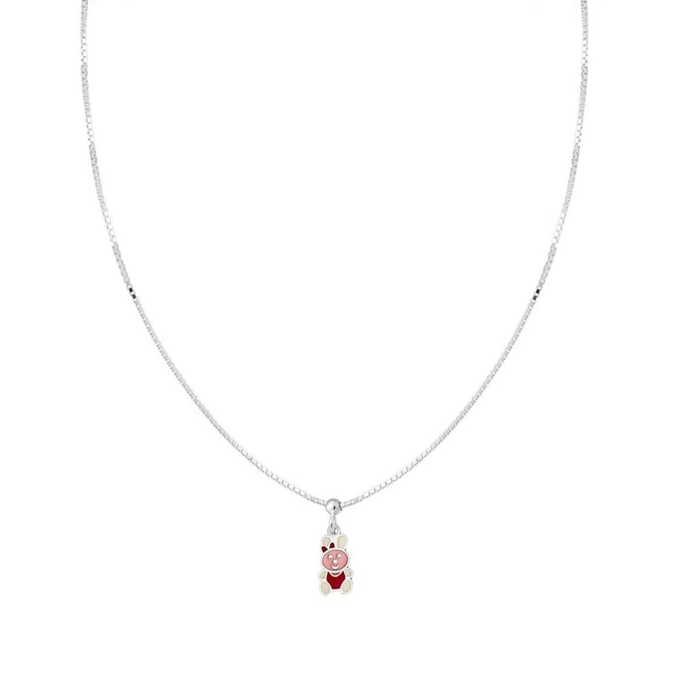 Collana Bimbo Bimba con Soggetto Fantasy con Smalto Multicolor in Argento 925 - Immagine 1 di 1