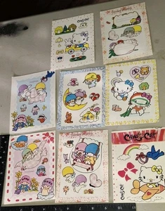 Vintage Stickers, SANRIO Little Twin Stars International 8 Sheets,hello Kitty - Picture 1 of 13