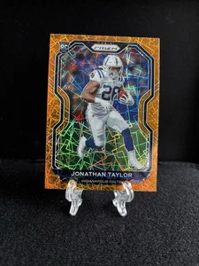 Jonathan Taylor 2020 Panini Prizm Rookie #332 Orange Lazer Prizm Colts - Picture 1 of 2