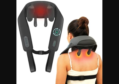 Masajeador de cuello y hombros SNAILAX Shiatsu con calor y amasado profundo SL-681 Foto 1 de 4