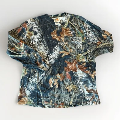 Vintage Russell Outdoors Mossy Oak Camo Long Sleeve Shirt XL FS Logo - Image 1 of 4