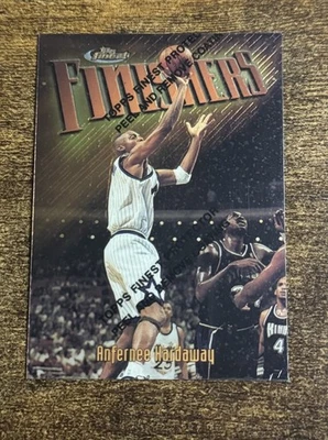 ANFERNEE HARDAWAY 1997-98 TOPPS FINEST FINISHERS #170 RARE GOLD MAGIC PENNY SP - Image 1 of 2