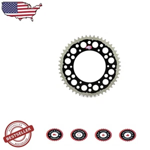 Piñón trasero TwinRing negro 49 dientes para un rendimiento todoterreno superior - Imagen 1 de 2