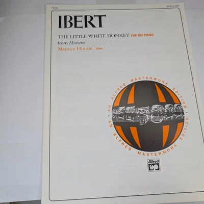 Alfred Masterwork Ibert Little White Donkey from Histoires Sheet Music Hinson F1 - Image 1 of 4