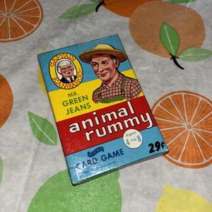 Captain Kangaroo Mr. Green Jeans Fairchild Animal Rummy 38 Card Game - Picture 1 of 3