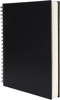 8.5X11Inches Hardbound Sketch Book, Spiral Bound Sketch Pad, 80-Sheets 90Gsm Inn - Image 1 of 4