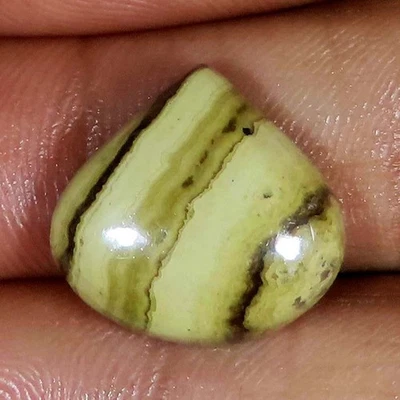 (18x17x05 MM) 18.90 Karat Natürlich Sphalerit Herz Cabochon Lose Edelstein - Bild 1 von 4