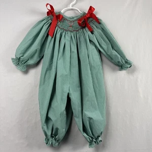 Mameluco Burbuja Bordado Pescado Costurado Niñas 2T Verde Guinga Bastón de Caramelo - Imagen 1 de 14