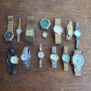 Job lot of 14 vintage watches - Picture 1 of 11