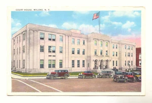 Court House MALONE NEW YORK NY Vintage Unused Postcard - Picture 1 of 1