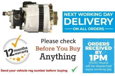 Alternator for Ford Scorpio & TRANSIT 2.5 MK 4 MK 5 DOHC 1991 to 2000 -New - Image 1 of 4