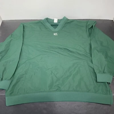 NFL XL Green Bay Packers Coaches Pull Over Jersey With Side Zipper And Pockets - Image 1 of 4
