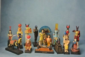 16-teiliges 3,5 Zoll ägyptisches Götter Figuren-Set Isis Anubis Amon Re und mehr - Bild 1 von 20