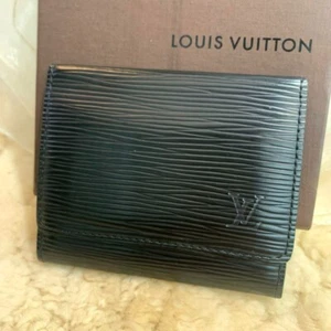 LOUIS VUITTON M56582 Epi Leather Anneveld Cult de Visit Noir Card Case YK647 - Picture 1 of 9
