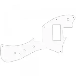USA CUSTOM PICKGUARD für FENDER® ALTERNATE REALITY METEORA HH® 3 Ply WHITE WBW - Bild 1 von 1