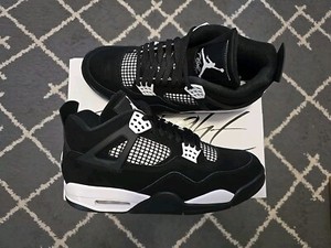 Air Jordan 4 Retro White Thunder FQ8138-001 Size 12 M  ✅ READY TO SHIP