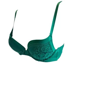 Victoria's Secret VERY SEXY Bombshell Green Shine Strap Lace Push-Up Bra 32B - Picture 1 of 10