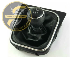 VW Golf VI Dal 2008 > Pomello e Cuffia Leva Cambio 6 Marce - Foto 1 di 5