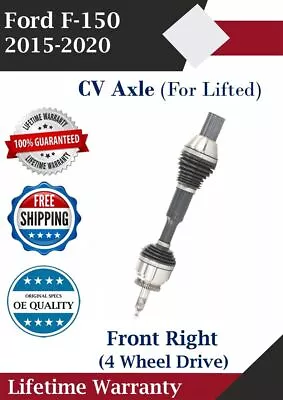 OE Front Right CV Axle For 2015-2020 Ford F-150 4WD W/Lift Lifetime Warranty - Image 1 of 4