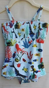 Hanna Andersson Swimsuit Girls Romper 1 Piece Size 2T NWOT - Picture 1 of 5