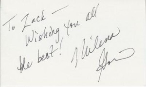 MILENA GOVICH-ORIGINAL AUTOGRAPHED CARD-"LAW AND ORDER"