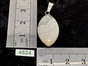 Pendentif AGATE CRAZY LACE + cordon reglable bijou original naturel pierre - Picture 1 of 4