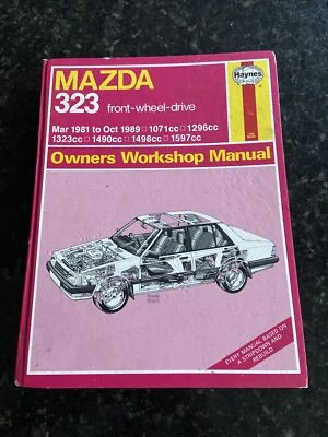 Haynes Owners Workshop Manual No. 1608. Mazda 323. 1981 to 1989. FWD - Image 1 of 4