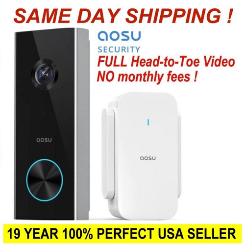 Wireless Video Doorbell Pro Camera w/ Chime, BatteryPowered 2K