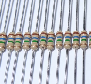 250 pcs 9.1 ohm 1/4W 5% Carbon Film Resistors. (ask me for other quantities). - Picture 1 of 1
