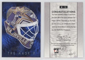 2007-08 ITG Between the Pipes The Mask V Chris Mason #M-16