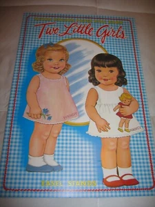 2001 B Shackman Queen Holden Two Little Girls Paper dolls Book NEW - Picture 1 of 3